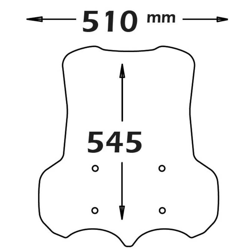 Parabrisas alto guzzi v85tt 19-22